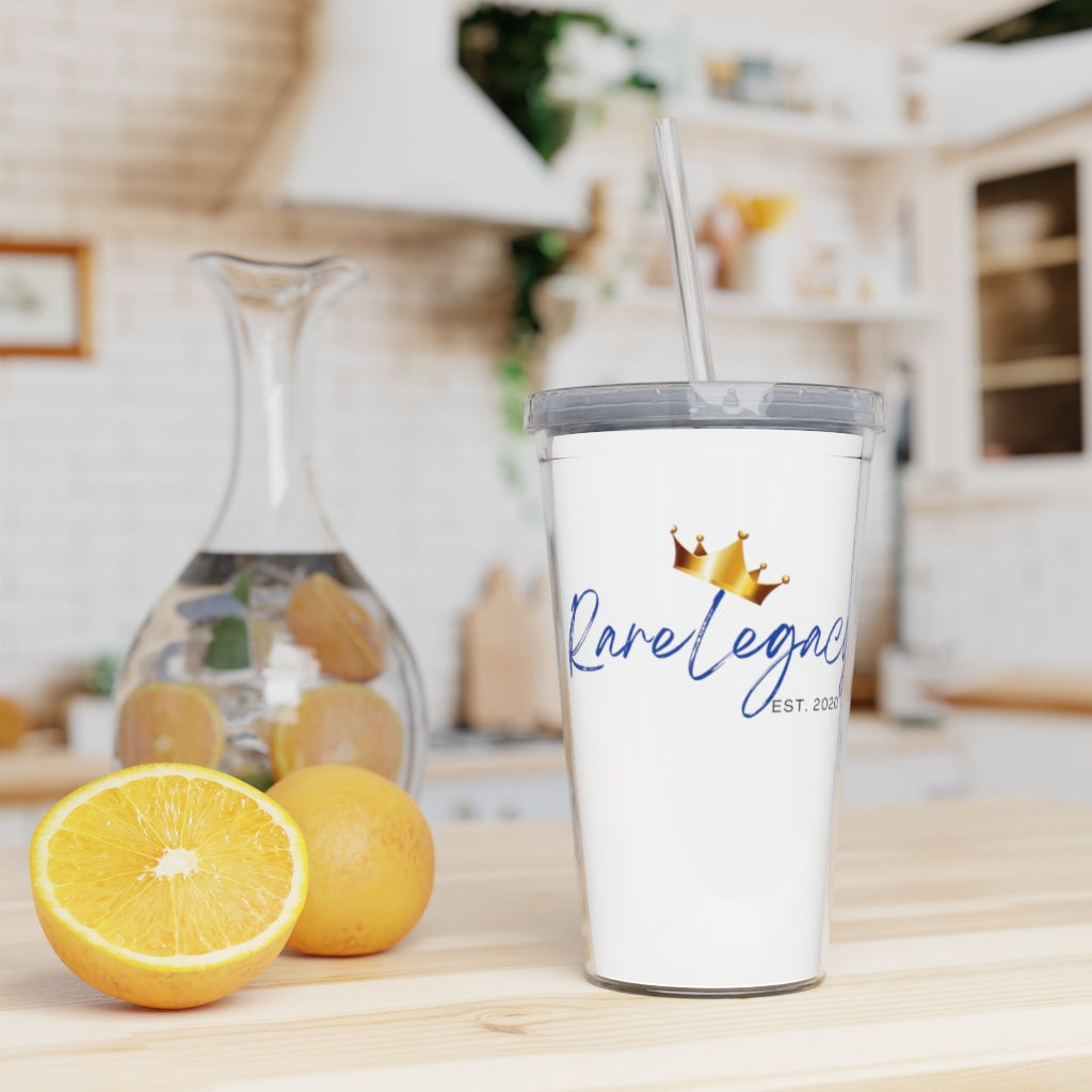 Plastic Tumbler with Straw