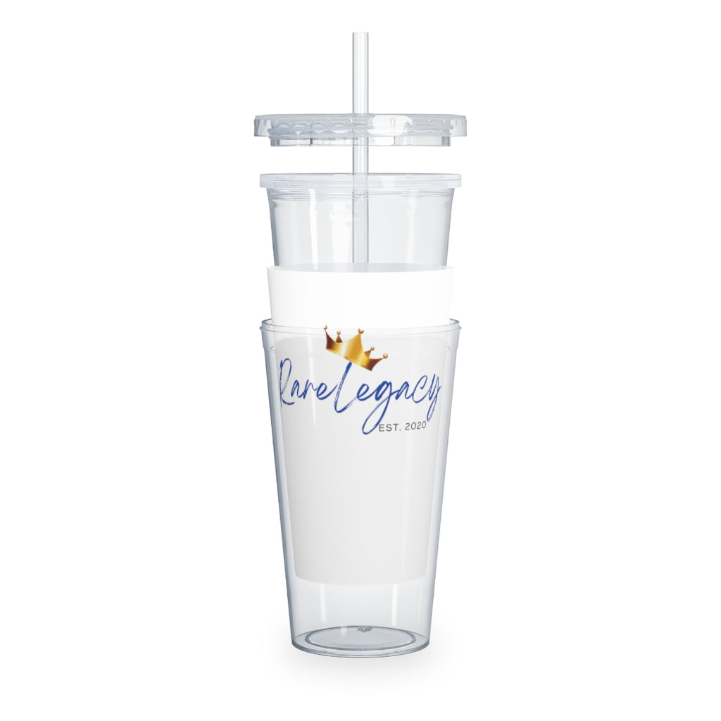 Plastic Tumbler with Straw